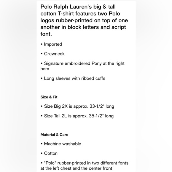 Polo Ralph Lauren Blue Long Sleeve Tshirt - Picture 5 of 7